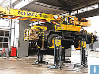 mobile column lifts for construction machinery