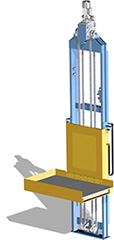 chain-driven vertical conveyor