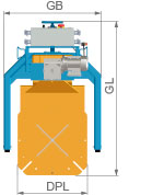 HYWEMA® Hub-Drehvorrichtung DP MONO Mobil Abmessungen