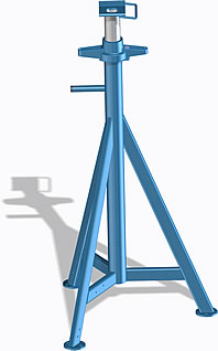 tall axle stand for HGV AV 7,5 L height adjustable with spindle 