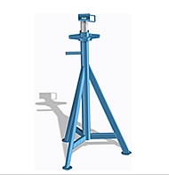 tall axle stands for HGV AV 7,5 L height adjustable with spindle