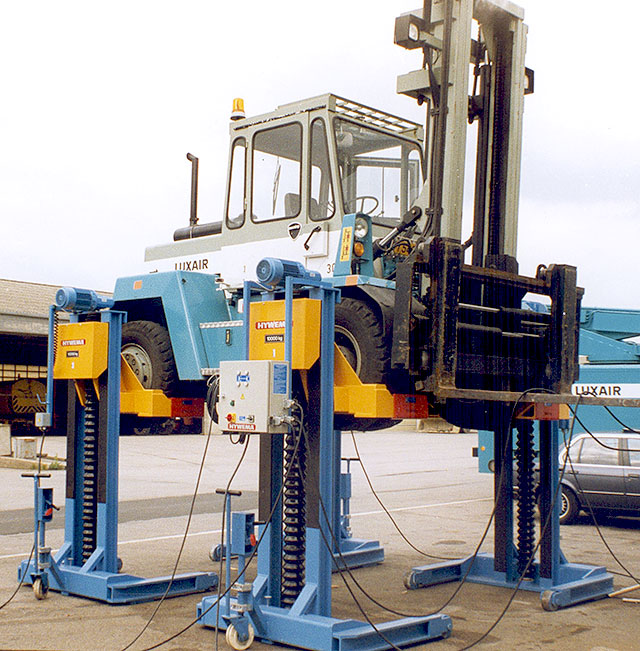 forklift column lift example A1