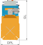 HYWEMA® lifting rotating device HDV DPS dimensions