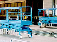 maintenance work platform for rail vehicles