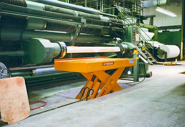 scissor lift for paper industry example A22284